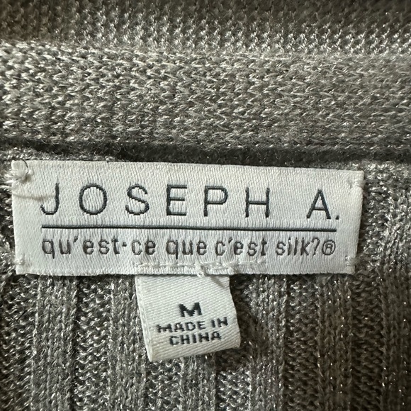 Joseph A Open Front Drapey Metallic Cardigan - Picture 3 of 5